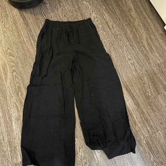 Black Linen Pants - Picture 2 of 2
